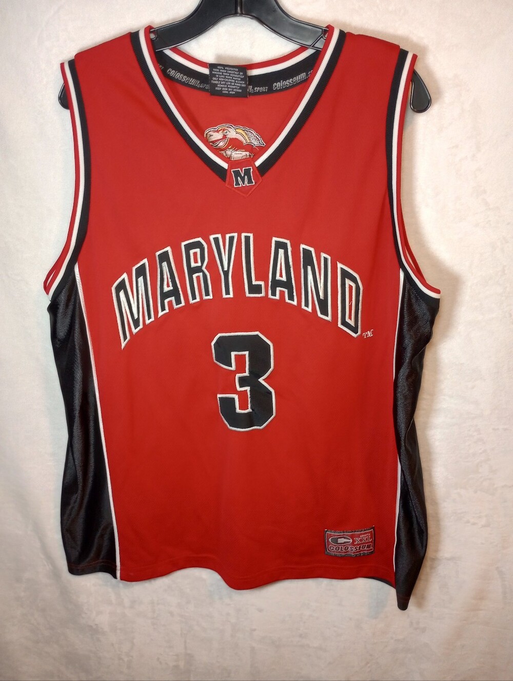 Colosseum Maryland Terrapins #3 Juan Dixon Basketball Jersey NCAA Collegiate VTG